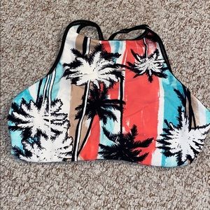 Aerie high neck bikini top